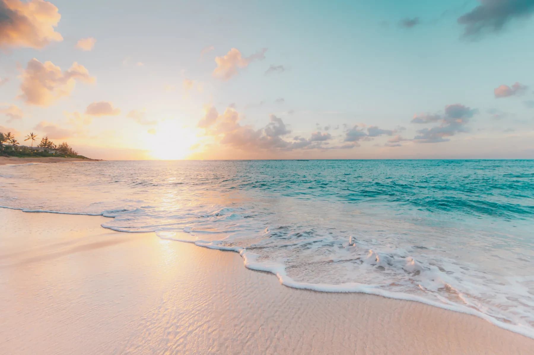 Tropical island beach
