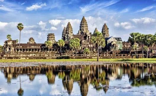 Angkor Wat reflected at sunrise, Siem Reap